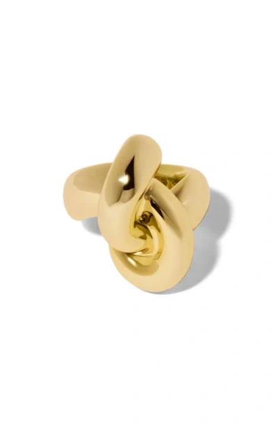 Jennifer Fisher Knot Cocktail Ring In Yellow Gold