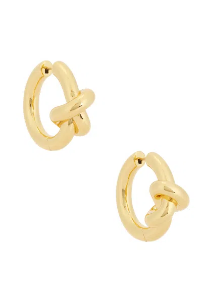 Jennifer Fisher Knot Huggie Earrings In Gold