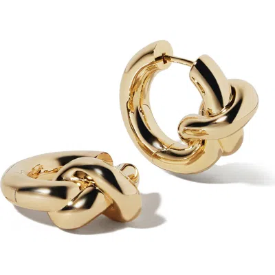 Jennifer Fisher Knot Huggie Hoop Earrings In Gold