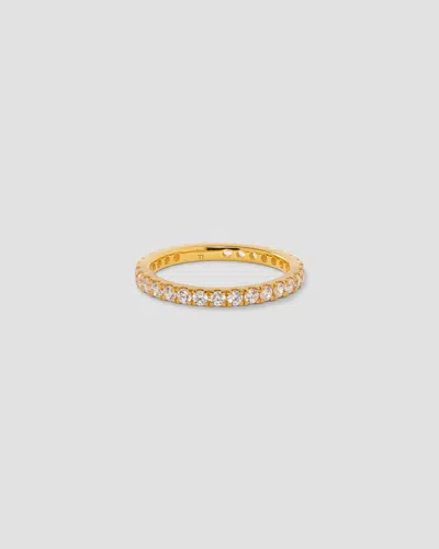 Jennifer Fisher Lab Diamond Round Cut Eternity Band In Gold