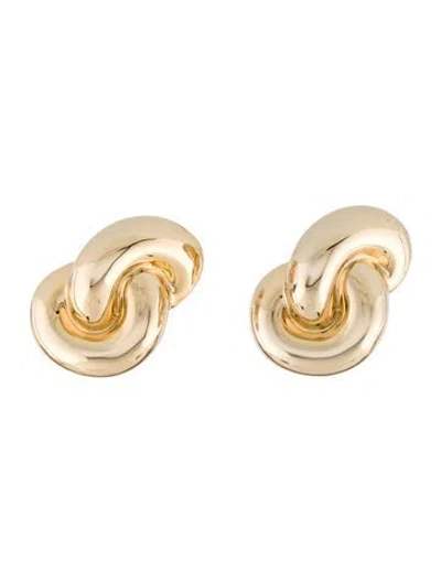 Pre-owned Jennifer Fisher Large Knot Clip-on Earrings In Multi