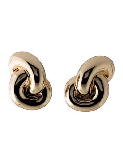 Pre-owned Jennifer Fisher Large Knot Clip-on Earrings In Multicolor