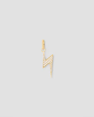 Jennifer Fisher Lightning Bolt Charm With Pavé White Diamonds