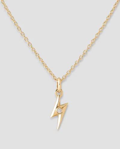 Jennifer Fisher Lightning Bolt Necklace In Gold
