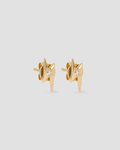 Jennifer Fisher Lightning Bolt Stud In Neutral