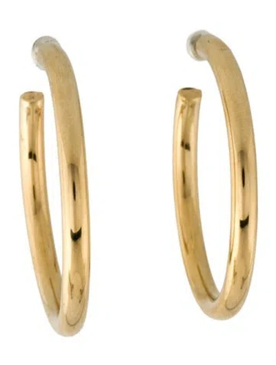 Pre-owned Jennifer Fisher Lilly Baby Hoop Earrings In Multicolor
