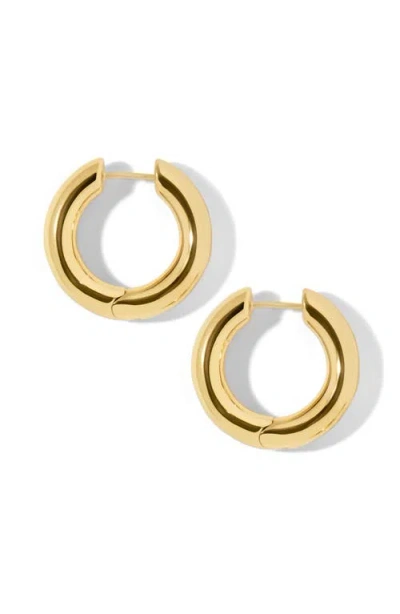 Jennifer Fisher Micro Lilly Huggie Hoop Earrings In Yellow Gold