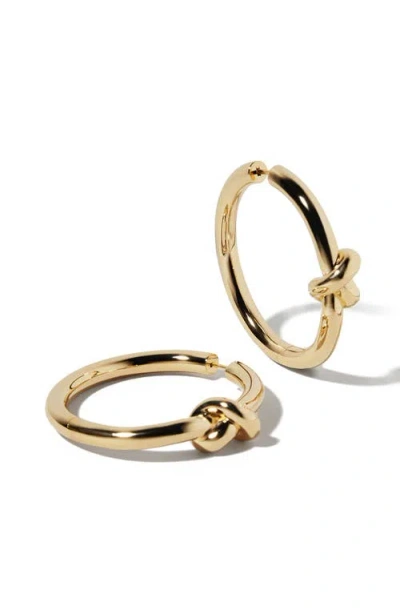 Jennifer Fisher Mini Knot Hoop Earrings In Gold