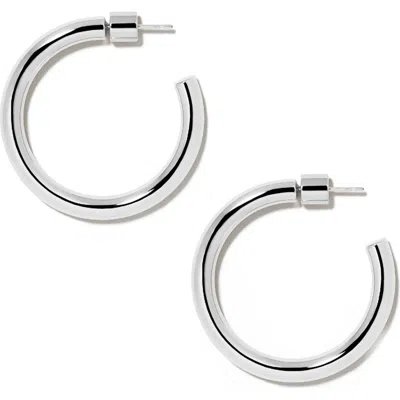 Jennifer Fisher Mini Lilly Hoop Earrings In Silver