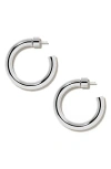 Jennifer Fisher Mini Natasha Hoop Earrings In Silver