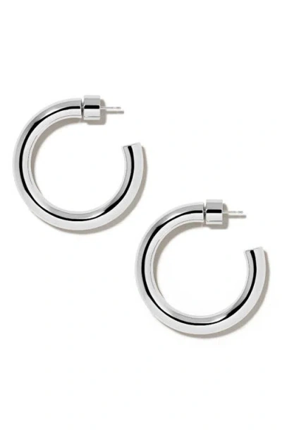 Jennifer Fisher Mini Natasha Hoop Earrings In Silver
