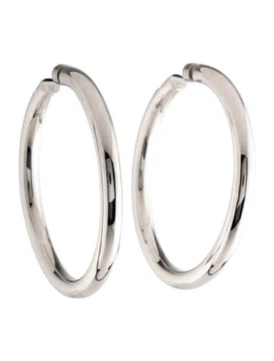 Pre-owned Jennifer Fisher Natasha Hoop Earrings In Multicolor