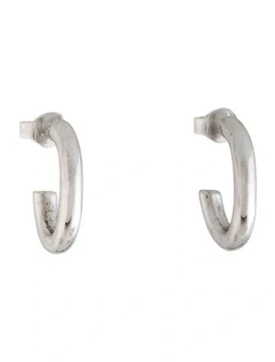Pre-owned Jennifer Fisher Oval Huggie Hoop Earrings In Multicolor