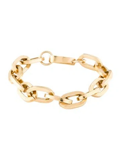 Pre-owned Jennifer Fisher Oval Link Bracelet, 6.75" In Multicolor