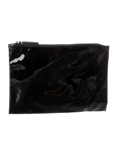 Pre-owned Jennifer Fisher Patent Leather Cosmetic Bag In Black