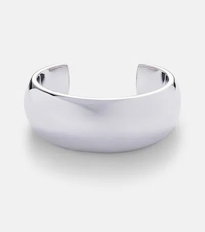 Jennifer Fisher Puffy 10kt Rhodium-plated Brass Cuff In Silver
