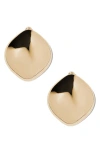 Jennifer Fisher Puffy Cushion 10kt Gold-plated Earrings In Gold