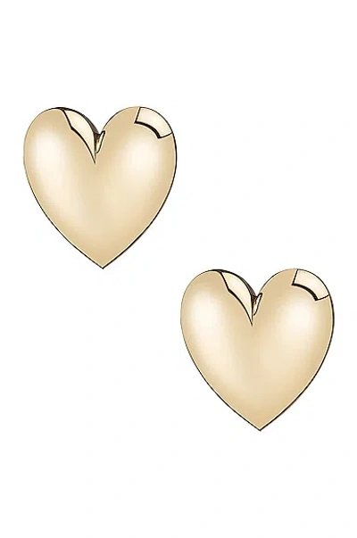 Jennifer Fisher Puffy Heart Stud Earrings In Gold