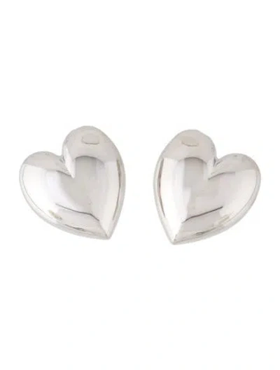 Pre-owned Jennifer Fisher Puffy Heart Earrings In Multi
