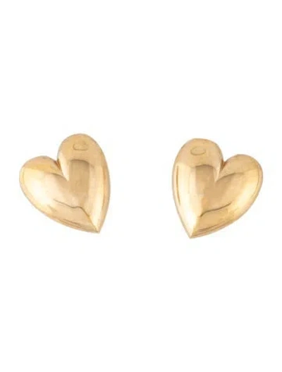 Pre-owned Jennifer Fisher Puffy Heart Earrings In Multicolor