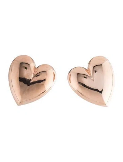Pre-owned Jennifer Fisher Puffy Heart Earrings In Multicolor