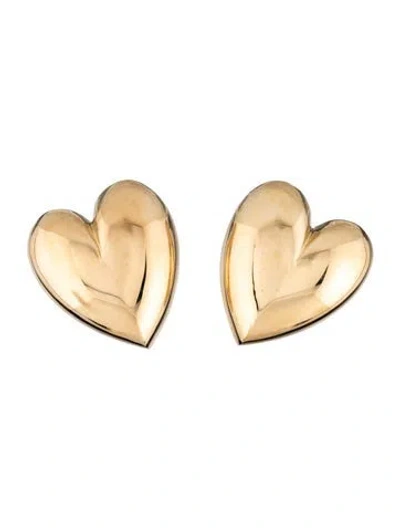 Pre-owned Jennifer Fisher Puffy Heart Earrings In Multicolor