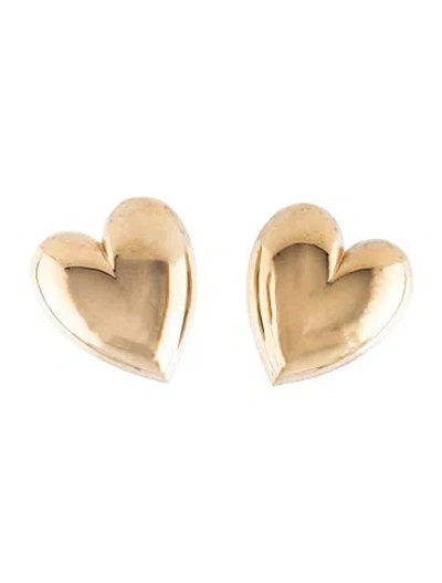 Pre-owned Jennifer Fisher Puffy Heart Earrings In Multicolor
