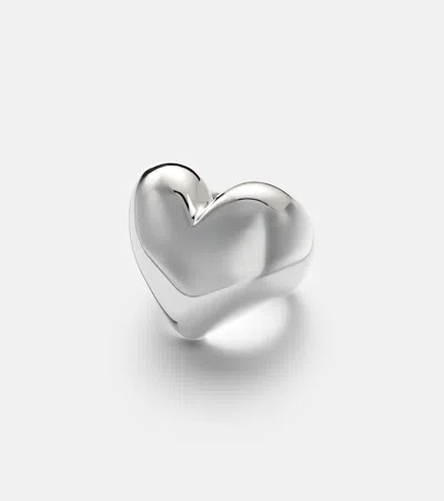 Jennifer Fisher Puffy Heart Silver-plated Ring In Metallic