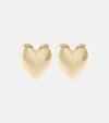 JENNIFER FISHER PUFFY HEART SMALL 14KT GOLD-PLATED EARRINGS