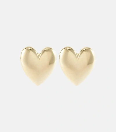 Jennifer Fisher Puffy Heart Small 14kt Gold-plated Earrings