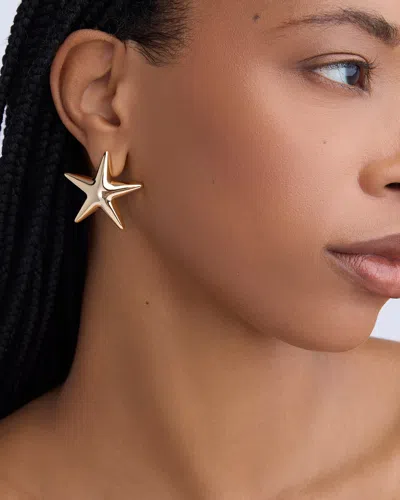 Jennifer Fisher Puffy Star Earrings In Orange