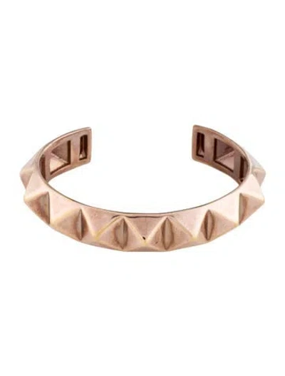Pre-owned Jennifer Fisher Pyramid Studded Cuff Bracelet, 6.5" In Multi