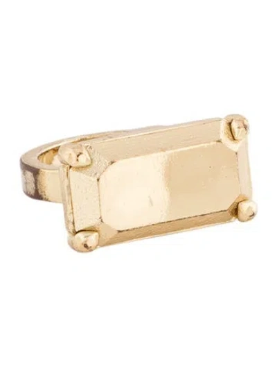 Pre-owned Jennifer Fisher Rectangle Cocktail Ring In Multicolor