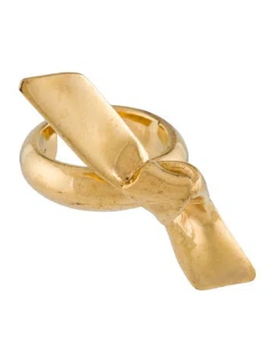 Pre-owned Jennifer Fisher Ribbon Bow Cocktail Ring In Multi