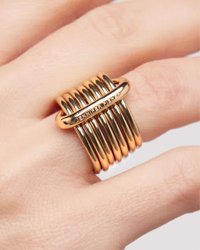 Jennifer Fisher Ring Set In Orange