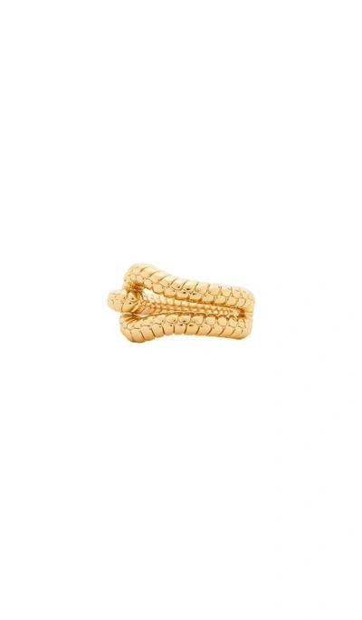 Jennifer Fisher Rope Knot Band Ring In Gold
