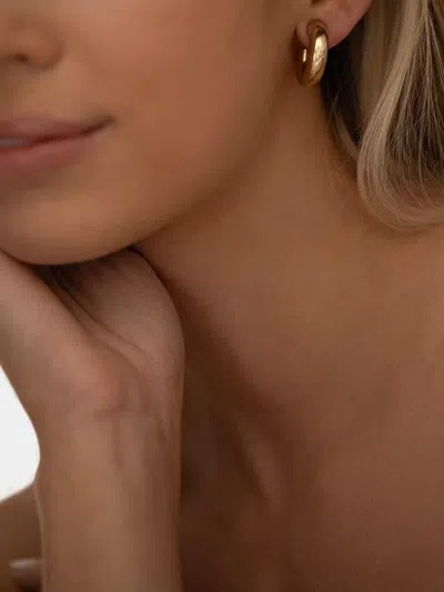 Jennifer Fisher Samira Huggie Earrings In Transparent
