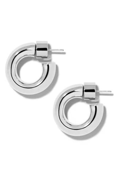 Jennifer Fisher Samira Microhuggie Hoop Earrings In Silver