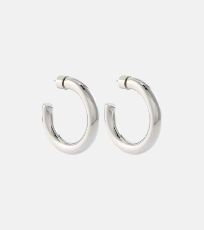 Jennifer Fisher Samira Mini 14kt Gold-plated Hoop Earrings In Silver