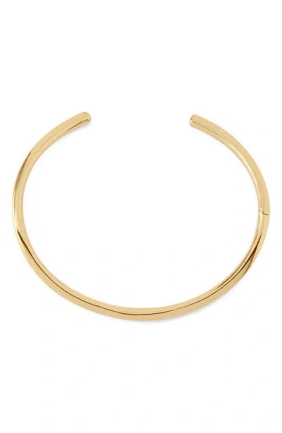 Jennifer Fisher Sculpted Clean Collar Choker In Gold