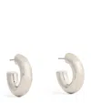 Jennifer Fisher Silver-plated Samira Micro Huggie Hoops In Silver