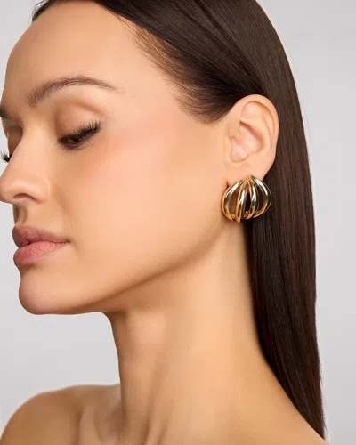 Jennifer Fisher Small Abstract Line Earring In Gold
