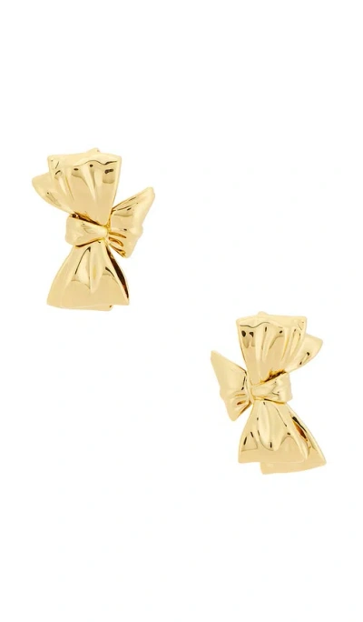Jennifer Fisher Small Bow Stud Earrings In Gold