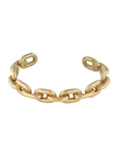 Pre-owned Jennifer Fisher Small Chain Link Cuff Bracelet In Multi
