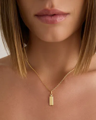Jennifer Fisher Small Dog Tag In Gold