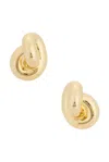 Jennifer Fisher Small Knot Stud Earrings In Yellow Gold