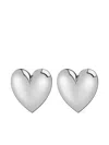 Jennifer Fisher Small Puffy Heart Earrings In Metallic