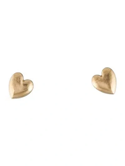 Pre-owned Jennifer Fisher Small Puffy Heart Earrings In Multi