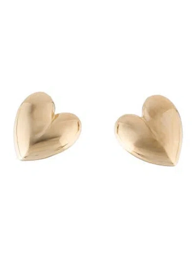 Pre-owned Jennifer Fisher Small Puffy Heart Earrings In Multi