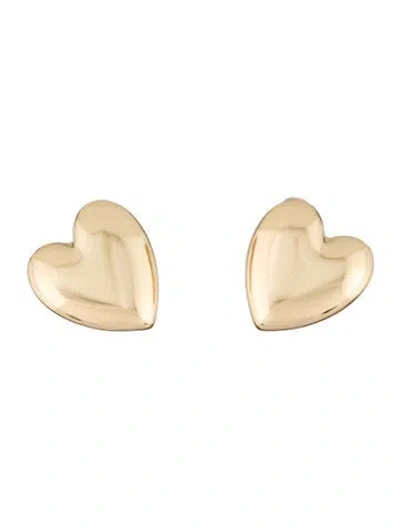 Pre-owned Jennifer Fisher Small Puffy Heart Earrings In Multi
